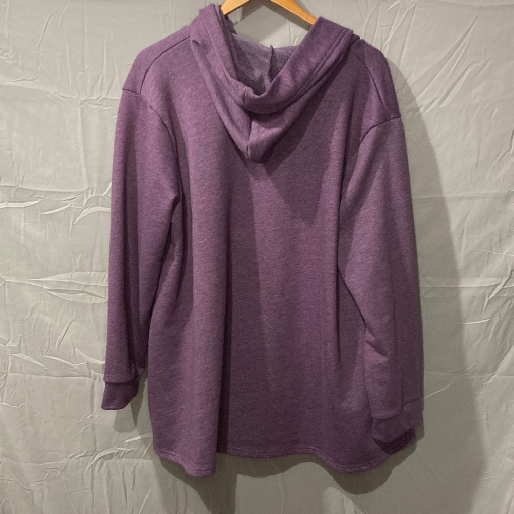 Purple Hooded Cardigan - Picture 3 of 3